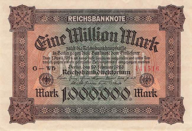 1 Million Mark 1923 ro.85a WB